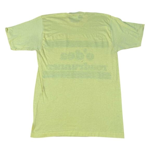 Vintage 70s yellow tshirt o'dea roadrunner tag size large - Picture 2 of 10